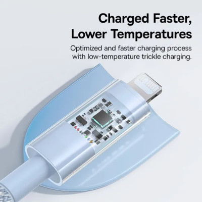 Кабель Baseus Gem Fast-Charging Data Cable USB-C to iP 20W 1m Galaxy Blue