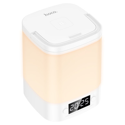 Светильник HOCO HX15 1.5W. 1200 mAh. Smart clock night light White Светильник HOCO HX15 1.5W. 1200 mAh. Smart clock night light White
