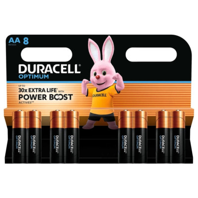 Батарейка Duracell LR6/AA OPTIMUM (8шт) Батарейка Duracell LR6/AA OPTIMUM (8шт)