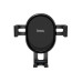 Автотримач для телефона HOCO CA56 Plus Armor metal gravity car holder Black Silver