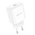 Мережевий зарядний пристрій BOROFONE BA81A single port PD20W charger(EU) White Мережевий зарядний пристрій BOROFONE BA81A single port PD20W charger(EU) White