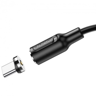 Кабель BOROFONE BX41 USB to Type-C 2.4A, 1m, PVC, PVC connectors, magnetic, Black Кабель BOROFONE BX41 USB to Type-C 2.4A, 1m, PVC, PVC connectors, magnetic, Black