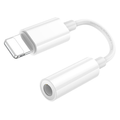 Кабель-перехiдник BOROFONE BV21 Genuine iP to 3.5 digital audio converter White Кабель-перехiдник BOROFONE BV21 Genuine iP to 3.5 digital audio converter White