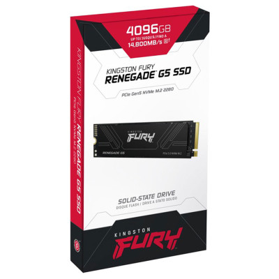 Накопичувач SSD M.2 Kingston FURY Renegade G5 4TB 2280 NVMe PCIe Gen 5.0 x4 3D TLC