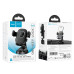 Автотримач для телефона HOCO H76 Crown one-button car holder(center console) Black Metal Gray Автотримач для телефона HOCO H76 Crown one-button car holder(center console) Black Metal Gray