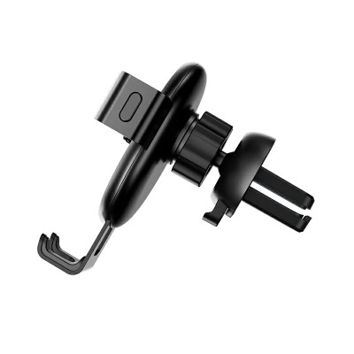 Автотримач для телефона HOCO CA56 Plus Armor metal gravity car holder Black Silver
