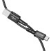 Кабель ACEFAST C1-04 USB to Type-C 3A, 1.2m, nylon aluminum connectors, Black Кабель ACEFAST C1-04 USB to Type-C 3A, 1.2m, nylon aluminum connectors, Black