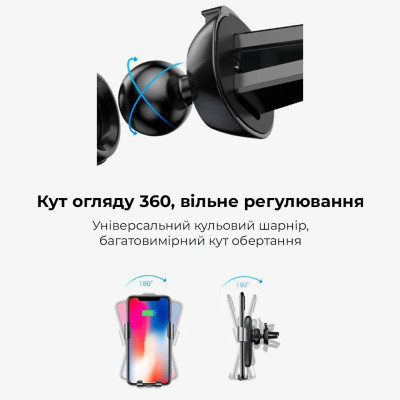 Автотримач для телефона з БЗП Baseus Metal Holder Air Outlet Tarnish Автотримач для телефона з БЗП Baseus Metal Holder Air Outlet Tarnish