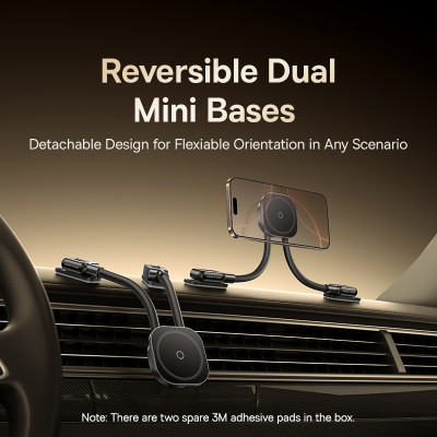 Автотримач для телефона Baseus PrimeTrip C03s Magnetic Car Mount (Stick-on Type, Cosmic Black)