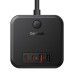 Мережевий зарядний пристрій Baseus PowerCombo Cube Power Strip 3AC+2U+2C 30W 1.5m EU Cluster Black Мережевий зарядний пристрій Baseus PowerCombo Cube Power Strip 3AC+2U+2C 30W 1.5m EU Cluster Black