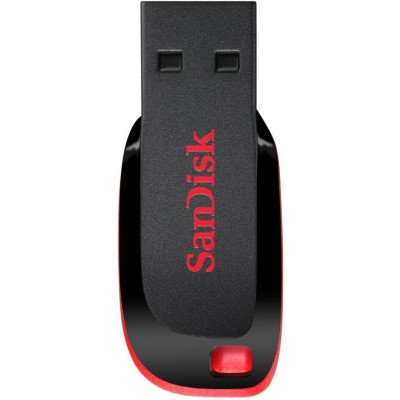 Флеш-накопичувач SanDisk USB 2.0 Cruzer Blade 16Gb Black/Red Флеш-накопичувач SanDisk USB 2.0 Cruzer Blade 16Gb Black/Red