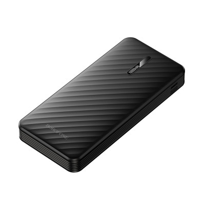 Зовнішній акумулятор BOROFONE BJ84 Smooth power bank with four cables(10000mAh) Black