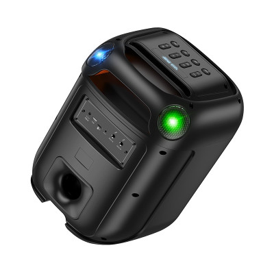 Портативна колонка HOCO HA13 Ramon outdoor BT speaker with two wireless microphones Black