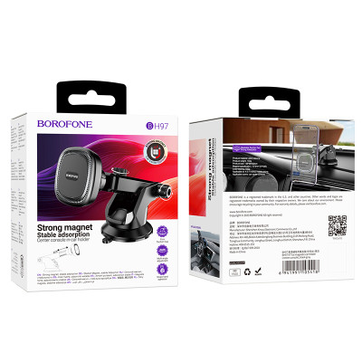 Автотримач для телефона BOROFONE BH97 NT Ice magnetic car holder(center console) Автотримач для телефона BOROFONE BH97 NT Ice magnetic car holder(center console)
