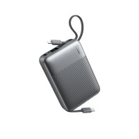 Зовнішній акумулятор REMAX 22.5W Fast Charging Cables Power Bank 20000mAh FC-06 grey Зовнішній акумулятор REMAX 22.5W Fast Charging Cables Power Bank 20000mAh FC-06 grey