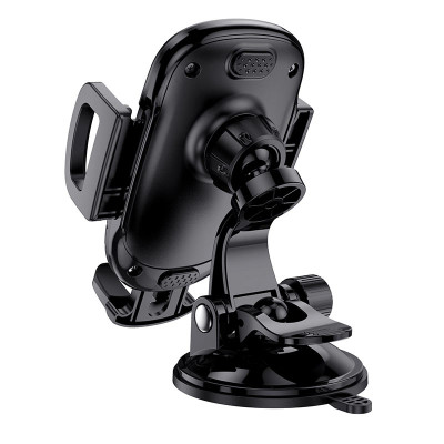 Автотримач для телефона BOROFONE BH37 Route push type suction cup car holder Black Автотримач для телефона BOROFONE BH37 Route push type suction cup car holder Black