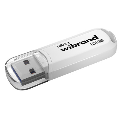 Флеш-накопичувач Wibrand USB 3.2 Gen1 Marten 128GB White Флеш-накопичувач Wibrand USB 3.2 Gen1 Marten 128GB White