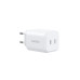 Мережевий зарядний пристрій UGREEN X526 45W Dual USB-C GaN Fast Charger EU White