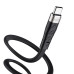 Кабель HOCO X53 USB to Type-C 3A, 1m, silicone, aluminum connectors, Black Кабель HOCO X53 USB to Type-C 3A, 1m, silicone, aluminum connectors, Black