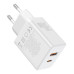 Мережевий зарядний пристрій Baseus Cube Fast Charger C+U 30W EU Moon White