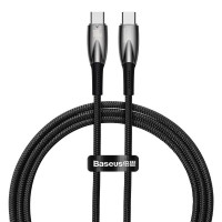 Кабель Baseus Glimmer Series Fast Charging Data Cable Type-C to Type-C 100W 1m Black Кабель Baseus Glimmer Series Fast Charging Data Cable Type-C to Type-C 100W 1m Black
