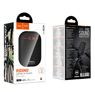 Портативна колонка HOCO HC35 Fun outdoor riding, 5W, Black Портативна колонка HOCO HC35 Fun outdoor riding, 5W, Black