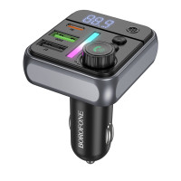 АЗП з FM-модулятором BOROFONE BC50 Ascenso PD20W+QC3.0 car BT FM transmitter Black АЗП з FM-модулятором BOROFONE BC50 Ascenso PD20W+QC3.0 car BT FM transmitter Black