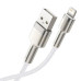 Кабель Baseus Cafule Series Metal Data Cable USB to IP 2.4A 1m White Кабель Baseus Cafule Series Metal Data Cable USB to IP 2.4A 1m White