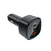 Автомобільний зарядний пристрій ACEFAST B18 200W(2USB-C+USB-A)fast car charger Black
