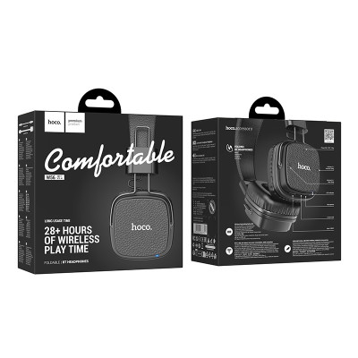 Бездротові накладні навушники HOCO W56 Earl BT headphones Black Бездротові накладні навушники HOCO W56 Earl BT headphones Black
