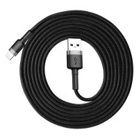 Кабель Baseus Cafule Cable USB For Lightning 1.5A 2m Gray+Black Кабель Baseus Cafule Cable USB For Lightning 1.5A 2m Gray+Black