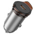 Автомобільний зарядний пристрій HOCO NZ16 Rigorous single port PD30W car charger Metal Grey
