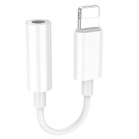 Кабель-перехiдник BOROFONE BV21 Genuine iP to 3.5 digital audio converter White Кабель-перехiдник BOROFONE BV21 Genuine iP to 3.5 digital audio converter White