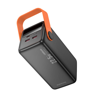 Зовнішній акумулятор BOROFONE BJ66B Magnifico 22.5W+PD20W fully compatible power bank (60000mAh) Black