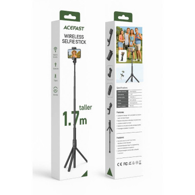 Штатив ACEFAST E31 selfie stick with automatic tripod Black