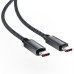 Кабель ACEFAST C19-03, Type-C to Type-C, 60W, 1.2m, Nylon Braid, Aluminum Alloy connectors, Black
