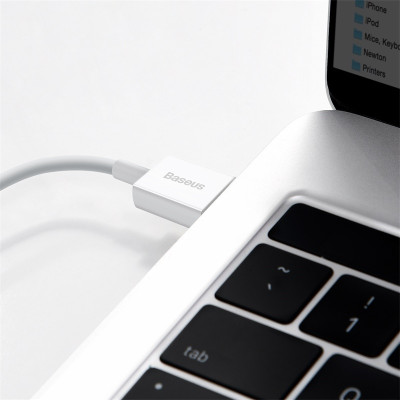 Кабель Baseus Superior Series Fast Charging Data Cable USB to iP 2.4A 0.25m White Кабель Baseus Superior Series Fast Charging Data Cable USB to iP 2.4A 0.25m White