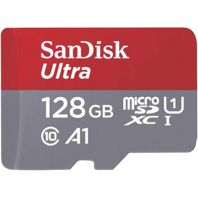 Карта пам'яті microSDXC (UHS-1) SanDisk Ultra 128Gb class 10 A1 (140Mb/s) (adapter SD) Imaging Packaging