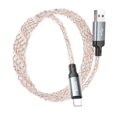Кабель HOCO U112 Shine charging data cable for iP Gray Кабель HOCO U112 Shine charging data cable for iP Gray