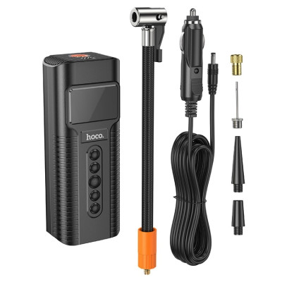Автомобільний насос HOCO PH55 Roys smart car air pump Black