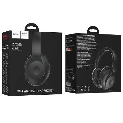 Бездротові накладні навушники HOCO W45 Enjoy BT headset Black