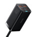 Мережевий зарядний пристрій Baseus GaN3 Pro Desktop Fast Charger 2U+2C 100W EU Black