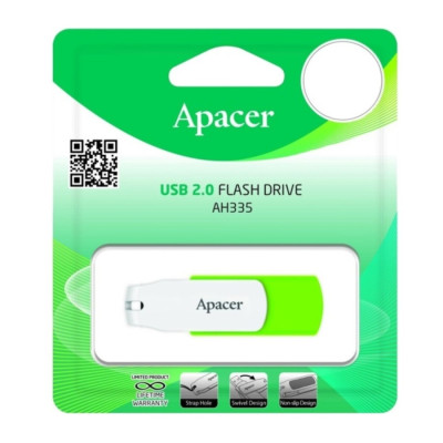 Флеш-накопичувач Apacer USB 2.0 AH335 64Gb Green