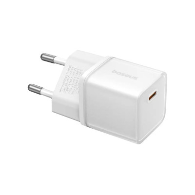 Мережевий зарядний пристрій Baseus  GaN5S Fast Charger 1C 30W EU Moon White