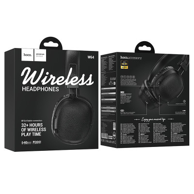 Бездротові накладні навушники HOCO W64 Earl ⅡBT headphones Black