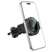 Автотримач для телефона з БЗП HOCO HW35 Power electric magnetic wireless fast charging car holder(air outlet) Black