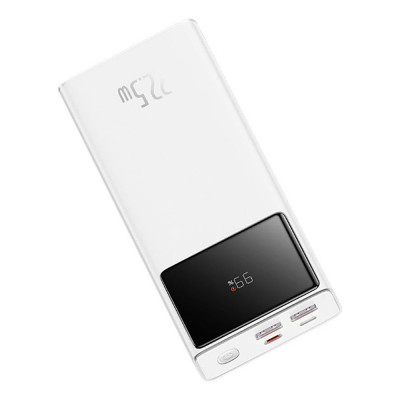 Зовнішній акумулятор Baseus Star-Lord Digital Display Fast Charge Power Bank 20000mAh 22.5W White