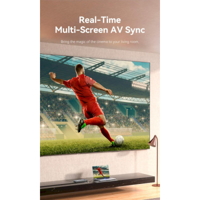 Сплітер Vention 4K 1x8 HDMI Splitter Black Aluminum Alloy Type EU Standard