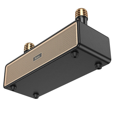 Портативна колонка HOCO BS63 Graceful wireless dual-mic BT speaker Black