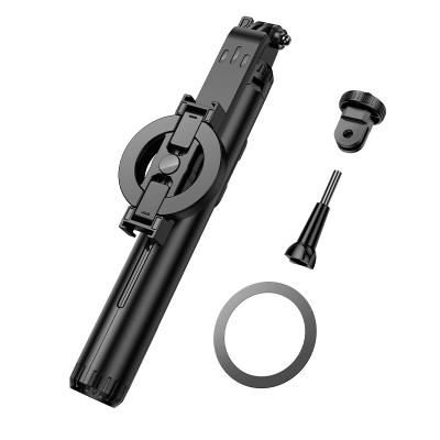 Селфі-монопод HOCO K25 Sherkhan magnetic aluminum alloy live broadcast holder Black